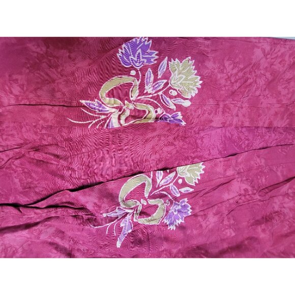 Legends By Sunisha Womens Floral Print Tunic Jacket Size Medium Red Lightweight - Picture 8 of 8